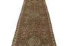 3x12 Brown and Ivory Persian Tribal Runner