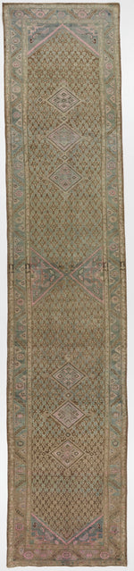 3x16 Brown and Pink Persian Tribal Runner