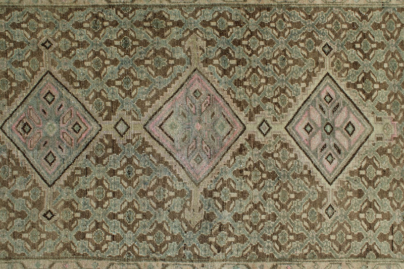 3x16 Brown and Pink Persian Tribal Runner