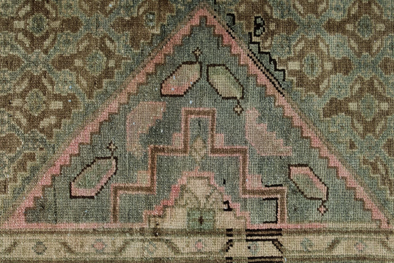 3x16 Brown and Pink Persian Tribal Runner