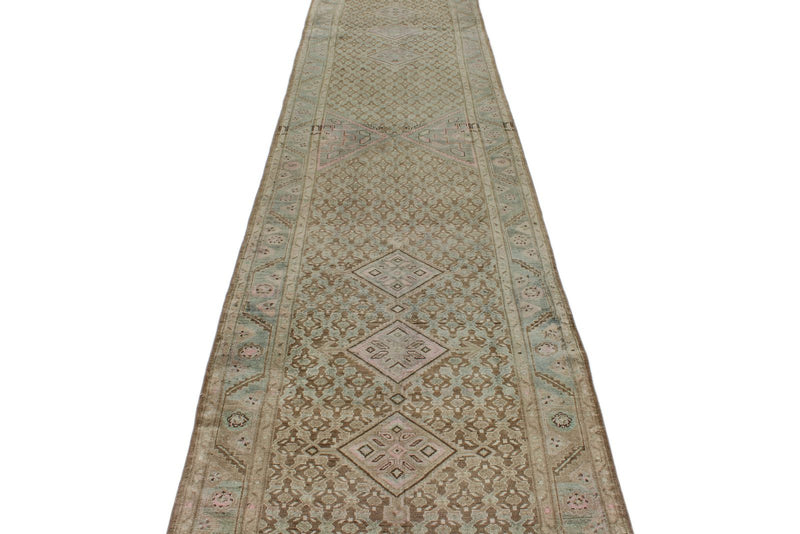 3x16 Brown and Pink Persian Tribal Runner