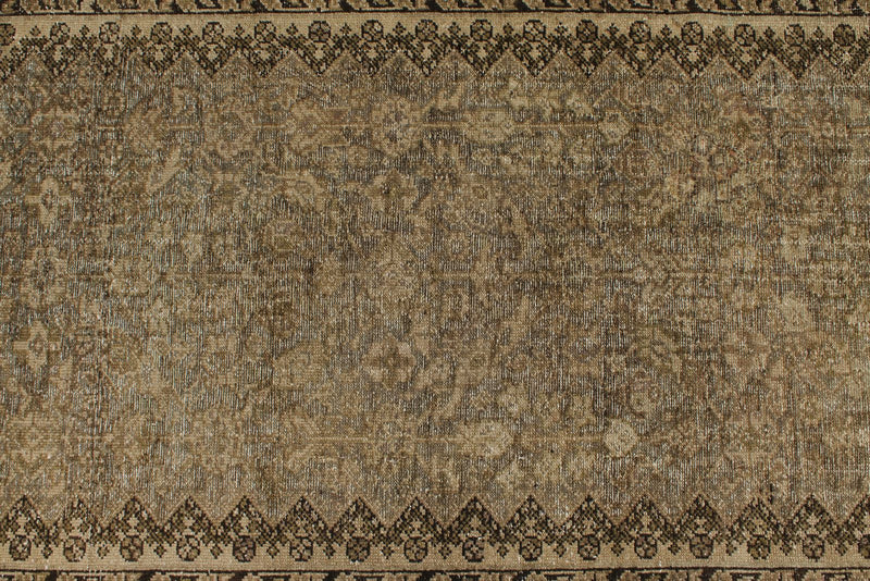 3x16 Brown and Ivory Persian Tribal Runner