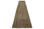 3x16 Brown and Ivory Persian Tribal Runner