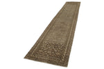 3x16 Brown and Ivory Persian Tribal Runner