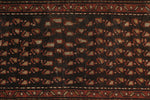 3x13 Brown and Ivory Persian Tribal Runner