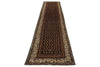 3x13 Brown and Ivory Persian Tribal Runner