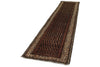 3x13 Brown and Ivory Persian Tribal Runner