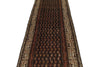 3x13 Brown and Ivory Persian Tribal Runner