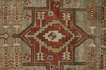 3x11 Rust and Brown Kazak Tribal Runner