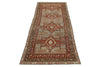 3x11 Rust and Brown Kazak Tribal Runner