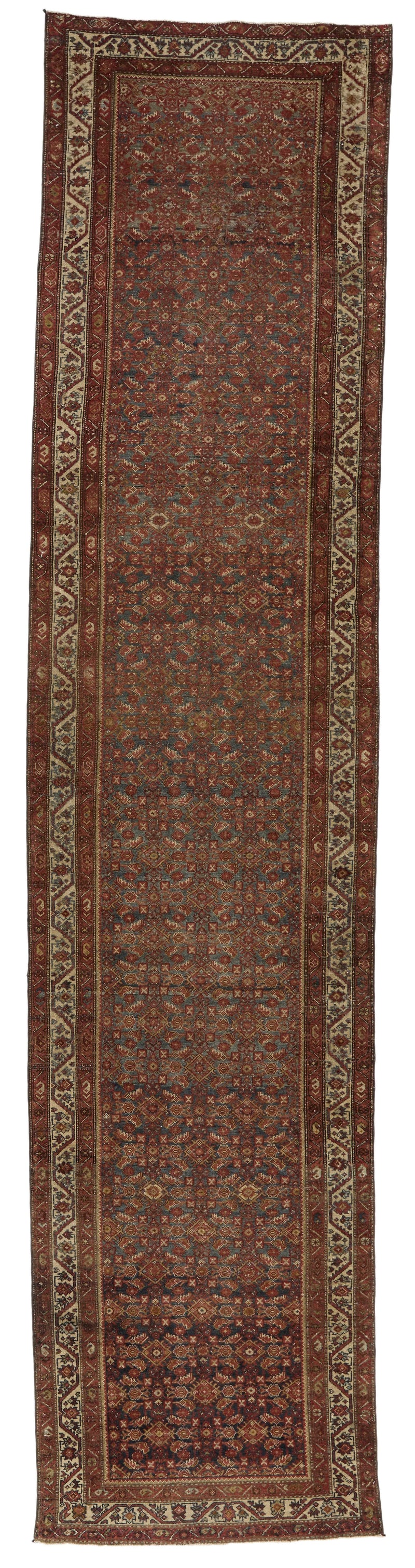 3x16 Red and Ivory Persian Tribal Runner