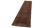 3x16 Red and Ivory Persian Tribal Runner