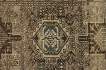 3x12 Ivory and Brown Persian Runner