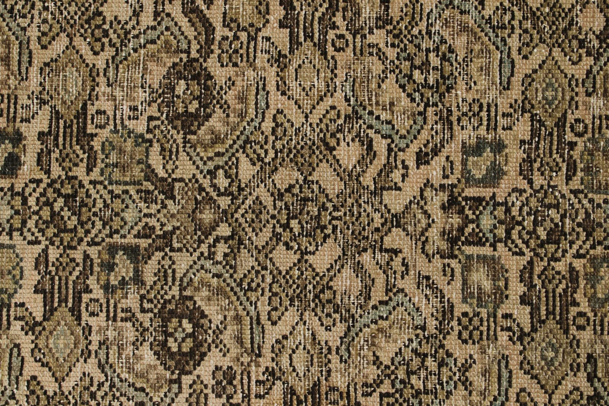 3x16 Brown and Ivory Persian Tribal Runner