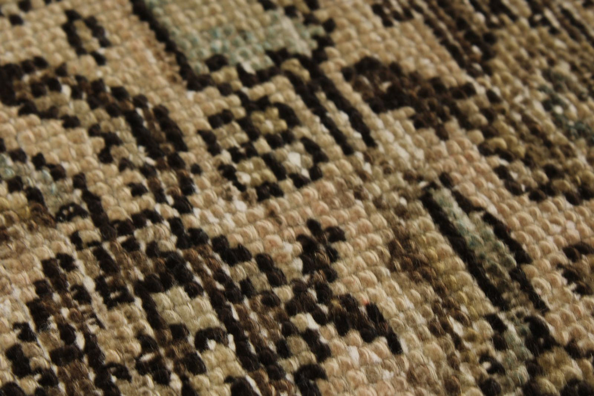 3x16 Brown and Ivory Persian Tribal Runner