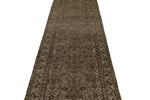 3x16 Brown and Ivory Persian Tribal Runner