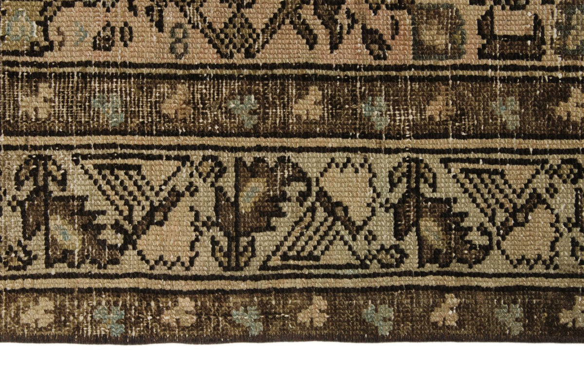 3x16 Brown and Ivory Persian Tribal Runner