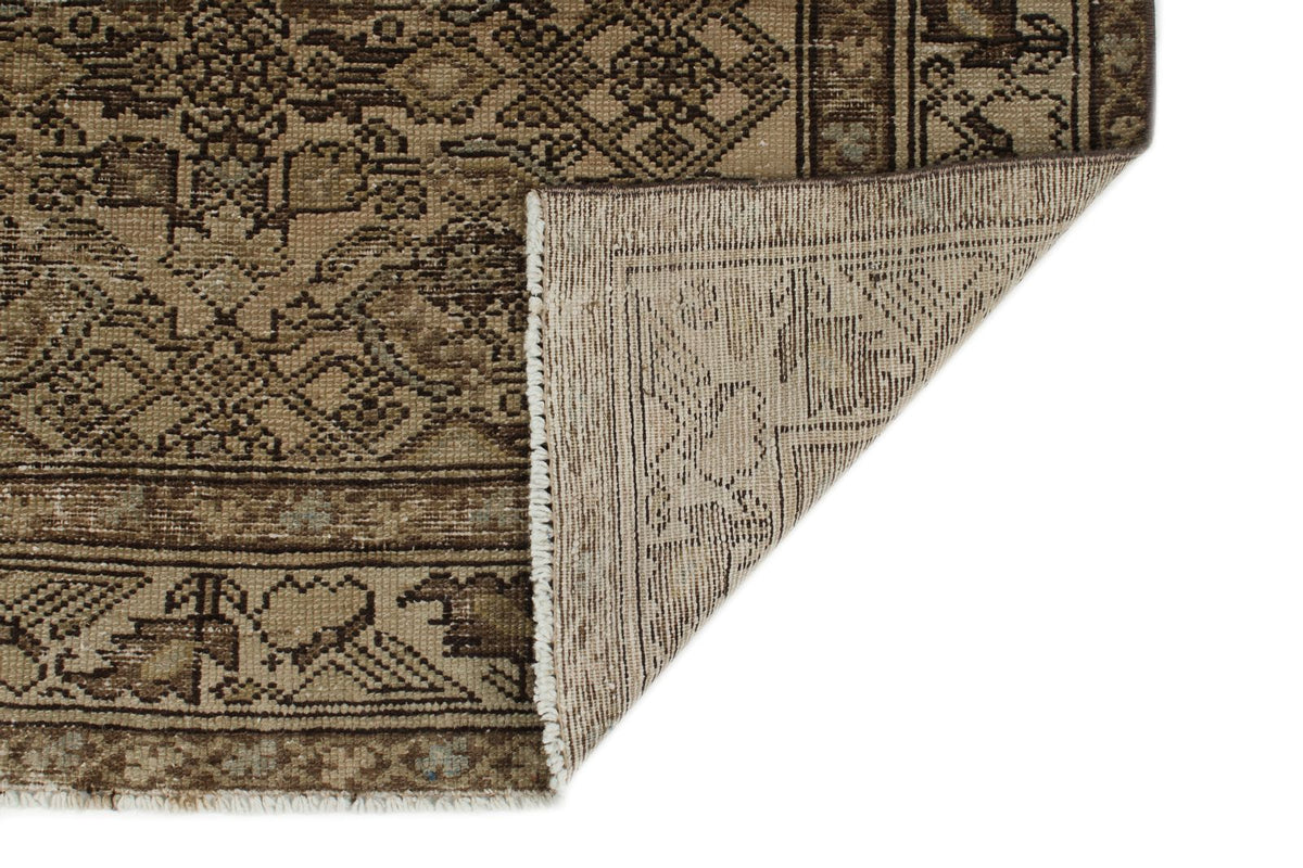 3x16 Brown and Ivory Persian Tribal Runner