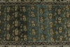 3x17 Light Blue and Ivory Persian Tribal Runner