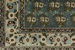 3x17 Light Blue and Ivory Persian Tribal Runner