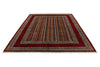 10x13 Multicolor and Red Turkish Tribal Rug