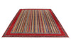 10x13 Red and Multicolor Turkish Tribal Rug