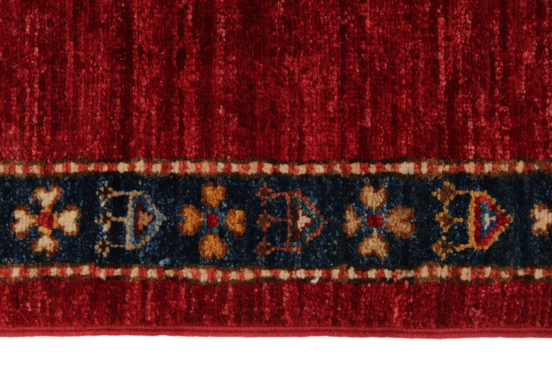 10x13 Red and Multicolor Turkish Tribal Rug