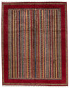 10x13 Multicolor and Red Turkish Tribal Rug