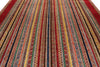 10x13 Multicolor and Red Turkish Tribal Rug