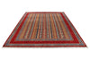 9x12 Red and Multicolor Turkish Tribal Rug