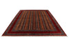 9x12 Red and Multicolor Turkish Tribal Rug