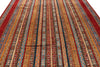 9x12 Red and Multicolor Turkish Tribal Rug