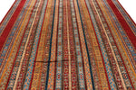9x12 Red and Multicolor Turkish Tribal Rug