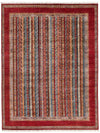 9x12 Red and Multicolor Turkish Tribal Rug