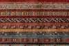 9x12 Red and Multicolor Turkish Tribal Rug