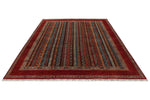 9x12 Red and Multicolor Turkish Tribal Rug