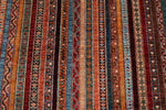 9x12 Red and Multicolor Turkish Tribal Rug