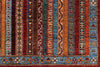 9x12 Red and Multicolor Turkish Tribal Rug