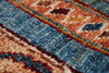 9x12 Red and Multicolor Turkish Tribal Rug