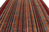 9x12 Red and Multicolor Turkish Tribal Rug