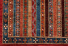 7x10 Red and Multicolor Turkish Tribal Rug