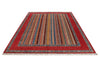 7x10 Red and Multicolor Turkish Tribal Rug