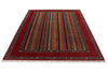 7x10 Red and Multicolor Turkish Tribal Rug