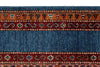 7x10 Blue and Multicolor Turkish Tribal Rug