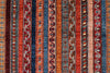 7x10 Multicolor and Blue Turkish Tribal Rug