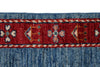 7x10 Multicolor and Blue Turkish Tribal Rug