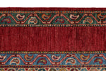 7x10 Red and Multicolor Turkish Tribal Rug