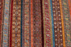 7x10 Red and Multicolor Turkish Tribal Rug