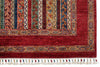 7x10 Multicolor and Red Turkish Tribal Rug