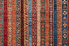 7x10 Red and Multicolor Turkish Tribal Rug